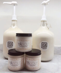 Refillment Intiative for our 13oz tubs of YASOU hydrating body cream with essential oils or aroma free